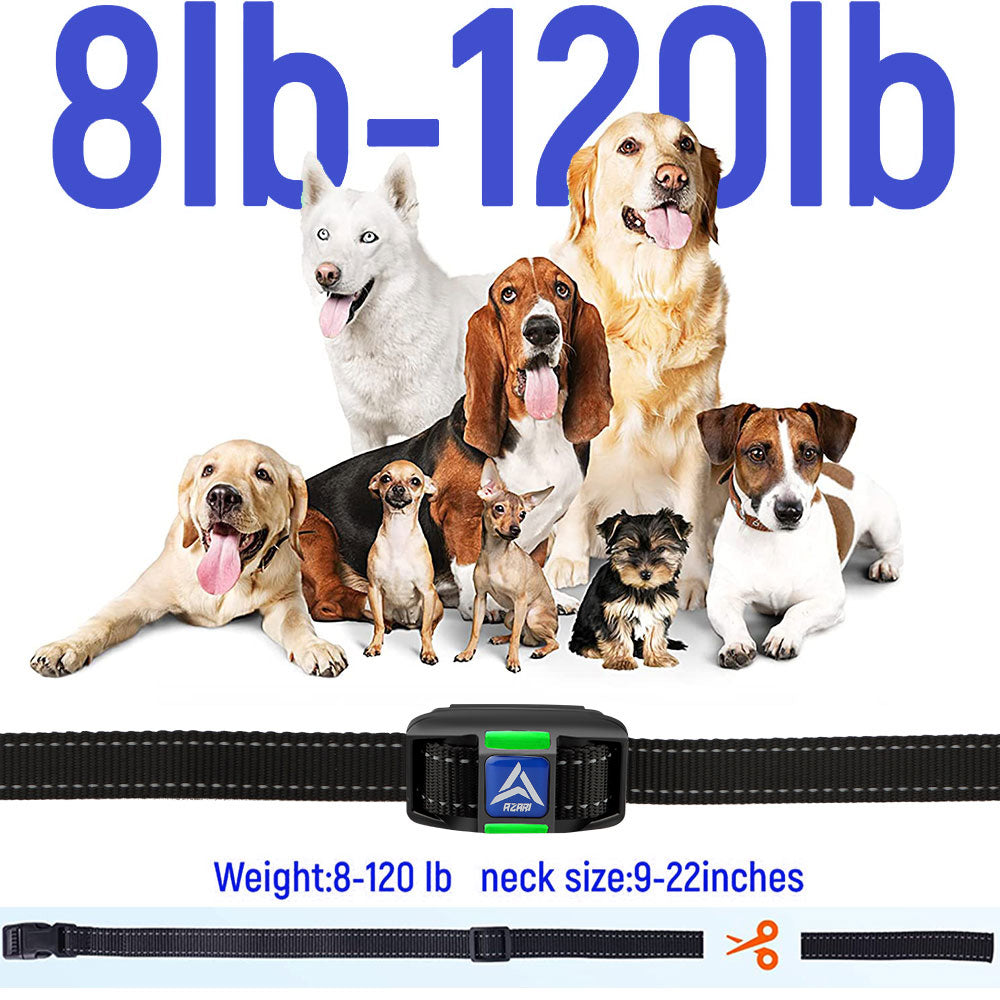 AZARI 2 Dog Training Collar 4 Large medium Small Dogs, 2 COLLARS & Clicker Shock Vibration Beep